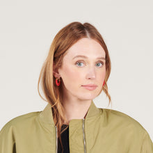Load image into Gallery viewer, Duo Midi Hoop Earrings
