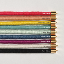 Load image into Gallery viewer, Line Fiber + Chain Necklace