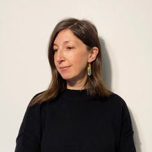 Load image into Gallery viewer, Patch Geometric Earrings in Cool Tones