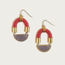 Load image into Gallery viewer, Complement Earrings in Persimmon/Mauve