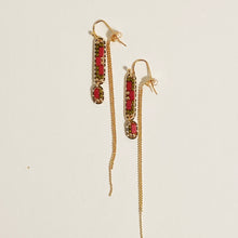 Load image into Gallery viewer, Abstract Earrings in Hibiscus