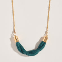 Load image into Gallery viewer, Twist Fiber + Chain Necklace