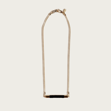 Load image into Gallery viewer, Line Fiber + Chain Necklace
