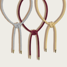 Load image into Gallery viewer, Shoelace Square Knot Bolo