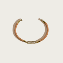 Load image into Gallery viewer, Stripe Fiber + Bead Bracelet