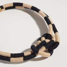 Load image into Gallery viewer, Double Dragon Checker Necklace in Sand/Noir