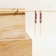 Load image into Gallery viewer, Abstract Earrings in Hibiscus
