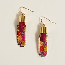 Load image into Gallery viewer, Patch Geometric Earrings in Warm Tones
