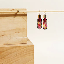 Load image into Gallery viewer, Patch Geometric Earrings in Warm Tones
