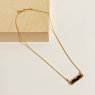 Abstract Necklace in Orchid