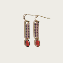 Load image into Gallery viewer, Stripe Beaded Earrings
