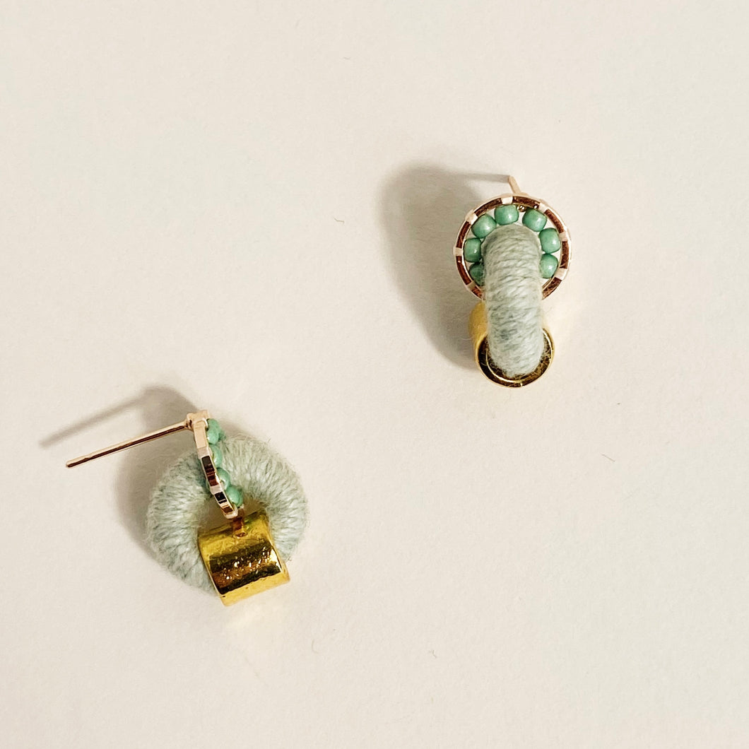 Monochrome Earrings in Mint/Mint