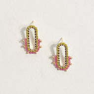 Délicat Earrings in Olive Multi-Color