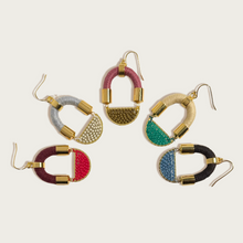 Load image into Gallery viewer, Complement Earrings in Buttercream/Jade
