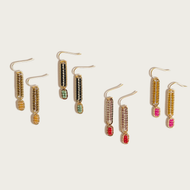 Stripe Beaded Earrings