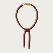 Load image into Gallery viewer, Shoelace Square Knot Bolo
