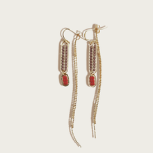 Load image into Gallery viewer, Stripe Beaded Earrings
