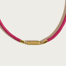 Load image into Gallery viewer, Stripe Fiber + Bead Bracelet
