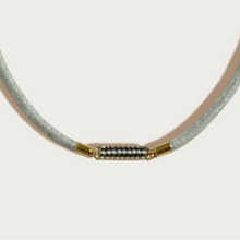 Load image into Gallery viewer, Stripe Fiber + Bead Bracelet
